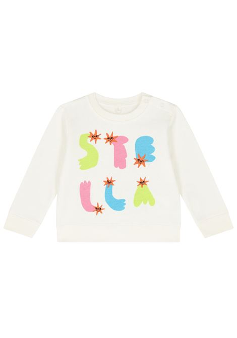 Felpa neonata bianca in cotone STELLA MC CARTNEY | TV4000/MABIANCO